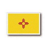 ニューメキシコ州旗ステッカー