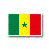 セネガル国旗ステッカー