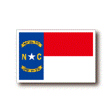 ノースカロライナ州旗ステッカー