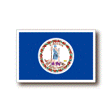 バージニア州旗ステッカー