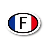 フランス国旗/ビークルID 耐水ステッカー