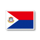 シント・マールテン国旗ステッカー　Sint Maarten