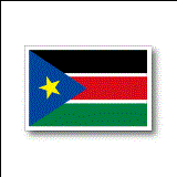 南スーダン共和国国旗ステッカー　Republic of South Sudan