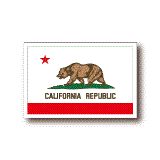 カリフォルニア州旗ステッカー