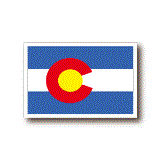 コロラド州旗ステッカー