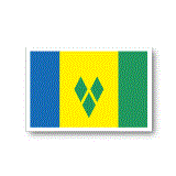 セントビンセント及びグレナディーン諸島国旗ステッカー　Saint Vincent and the Grenadines