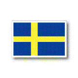 スウェーデン国旗ステッカー＜ネイビー＞