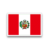 ペルー国旗ステッカー