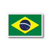 ブラジル国旗ステッカー