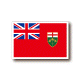 カナダ・オンタリオ州旗ステッカー