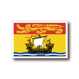 カナダ・ニューブランズウィック州旗ステッカー