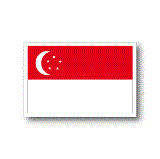 シンガポール国旗ステッカー