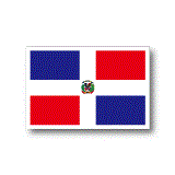 ドミニカ共和国国旗ステッカー