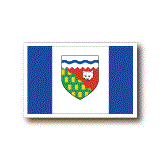 カナダ・ノースウェスト準州旗ステッカー