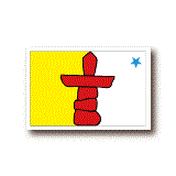 カナダ・ヌナブト準州旗ステッカー