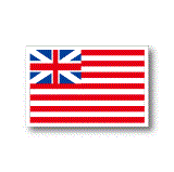 アメリカ建国時国旗ステッカー