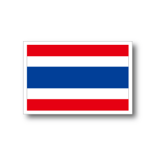 ステッカー通販 国旗ステッカー アジア タイ国旗ステッカー
