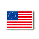 アメリカ独立時(13州)国旗ステッカー