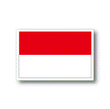 インドネシア国旗ステッカー