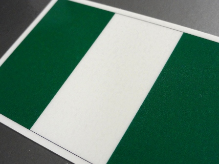 ステッカー通販 国旗ステッカー アフリカ ナイジェリア国旗ステッカー