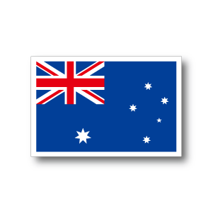 ステッカー通販 国旗ステッカー オセアニア オーストラリア国旗ステッカー Australia Oceania