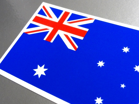 ステッカー通販 国旗ステッカー オセアニア オーストラリア国旗ステッカー Australia Oceania