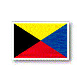 Z旗（国際信号旗）　ステッカー／マグネット