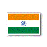 インド国旗ステッカー