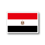 エジプト国旗ステッカー