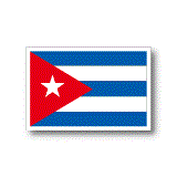 キューバ国旗ステッカー