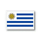 ウルグアイ国旗ステッカー