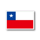 チリ国旗ステッカー