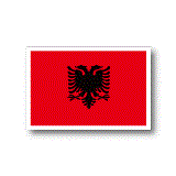 アルバニア国旗ステッカー