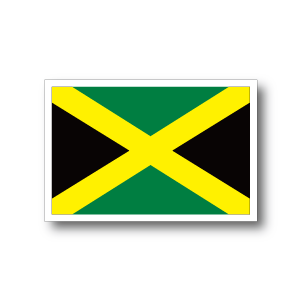 ステッカー通販】 ＞ 国旗ステッカー ＞ 北アメリカ ＞ ジャマイカ国旗 