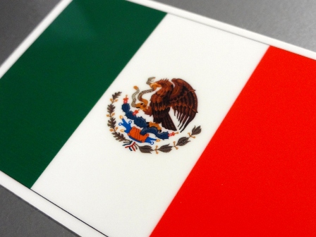 ステッカー通販 国旗ステッカー 北アメリカ メキシコ国旗ステッカー