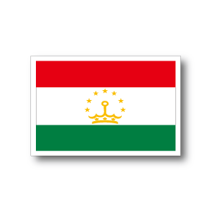 タジキスタン国旗ステッカー