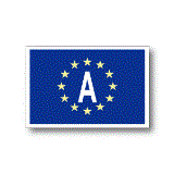 オーストリア A　EU旗・ユーロビークルIDステッカー