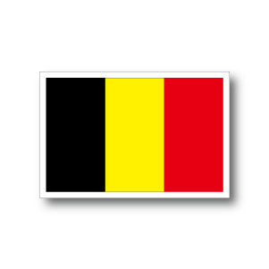 ステッカー通販】 ＞ 国旗ステッカー ＞ ヨーロッパ ＞ ベルギー国旗 