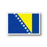 ボスニア・ヘルツェゴビナ国旗ステッカー