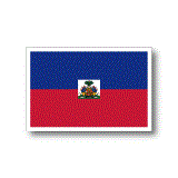 ハイチ国旗ステッカー