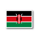 ケニア国旗ステッカー