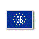 イギリスGB  EU旗・ユーロビークルIDステッカー
