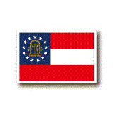 ジョージア州旗ステッカー