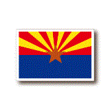 アリゾナ州旗ステッカー