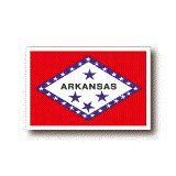 アーカンソー州旗ステッカー