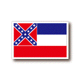 ミシシッピ州旗ステッカー