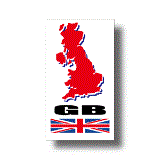 イギリス国旗＋MAPデザイン耐水ステッカー(シール)／マグネット