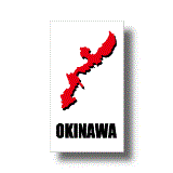 沖縄 MAPデザイン耐水ステッカー(シール)／マグネット
