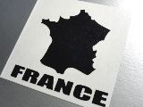 フランス地図 カッティングステッカー
