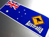 オーストラリア国旗＋カンガルー　ステッカー／マグネット